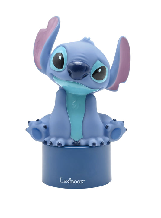 LEXiBOOK Disney Stitch Nightlight Speaker Color Change Small Blue NS01D